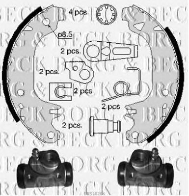 BORG & BECK bbs1020k -  Комплект тормозных колодок